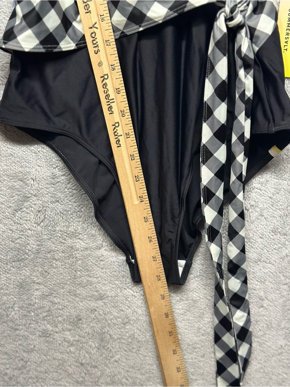 Summersalt Gingham Wrap Tie Swimsuit - Picture 11 of 11